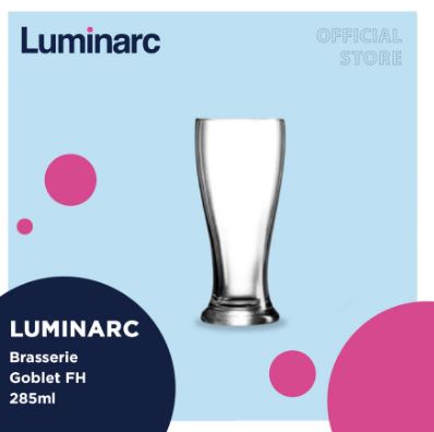 Gelas Beer Kaca Luminarc Brasserie Goblet FH 285ml - 6pcs